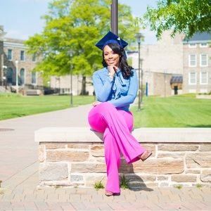 High Waisted Pink Dress Pants